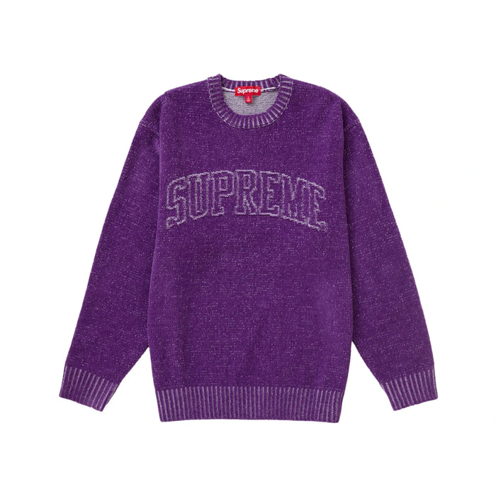 Supreme Contrast Arc Sweater Purple