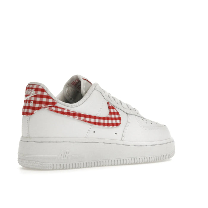 Nike Air Force 1 Low '07 Essential White Mystic Red Gingham (Women's)