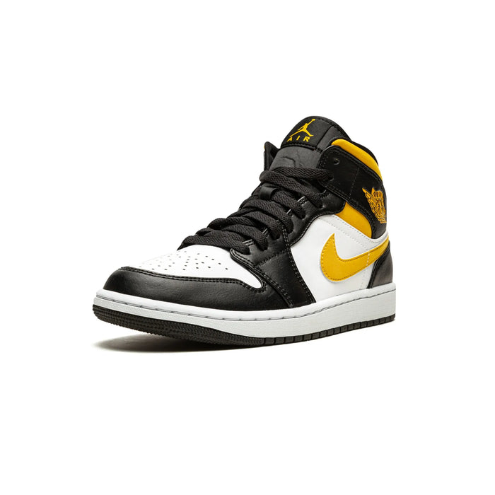 Jordan 1 Mid White Pollen Black