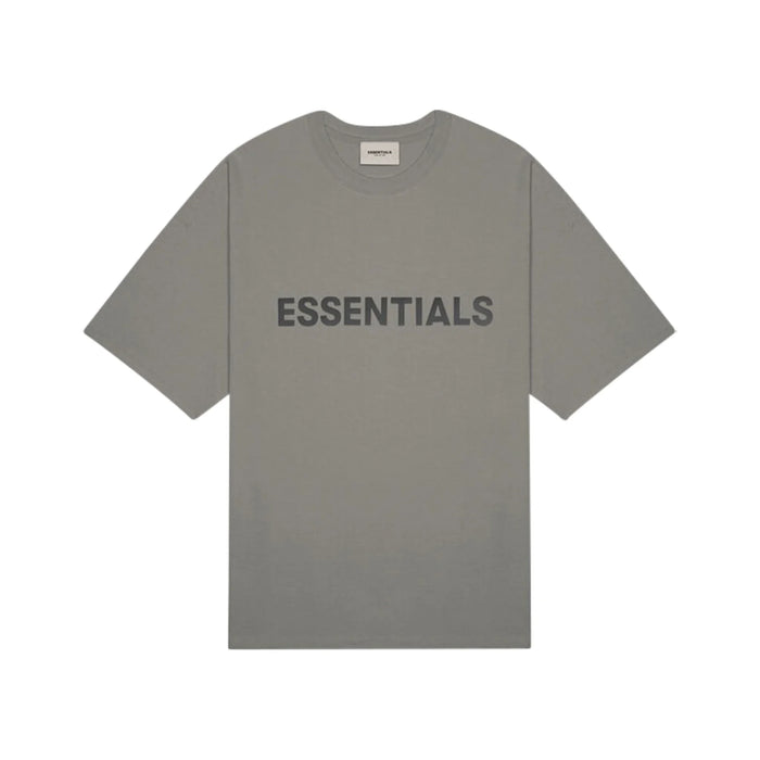 Fear of God Essentials Boxy T-Shirt Applique Logo Gray Flannel/Charcoal