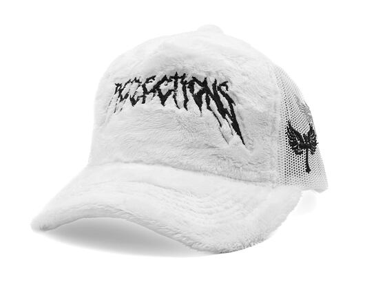 Reflection Luxury Fuzzy Trucker - White / Black