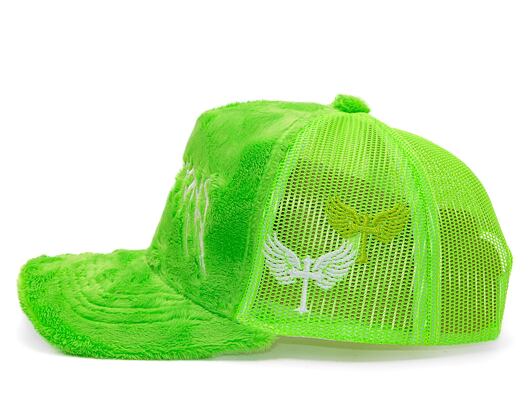 Reflection Luxury Fuzzy Trucker Grinch Green