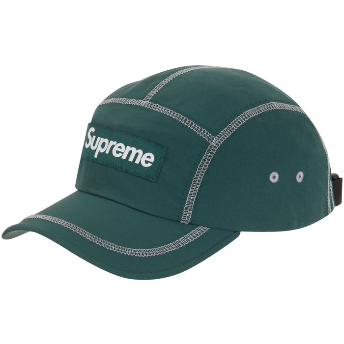 Supreme Reflective Stitch Camp Cap Dark Green