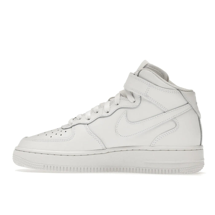 Nike Air Force 1 Mid LE Triple White (GS)