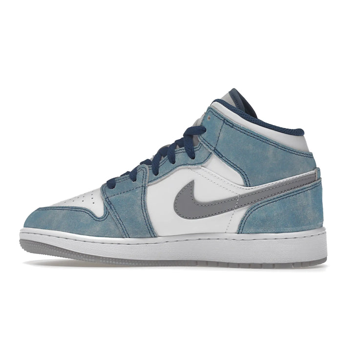 Jordan 1 Mid SE French Blue Light Steel (GS)