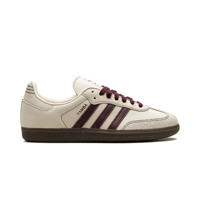 adidas Samba OG Wonder White Maroon (Women's)