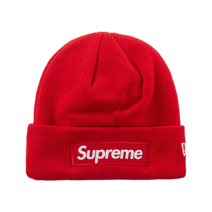 Supreme New Era Box Logo Beanie (FW23) Red