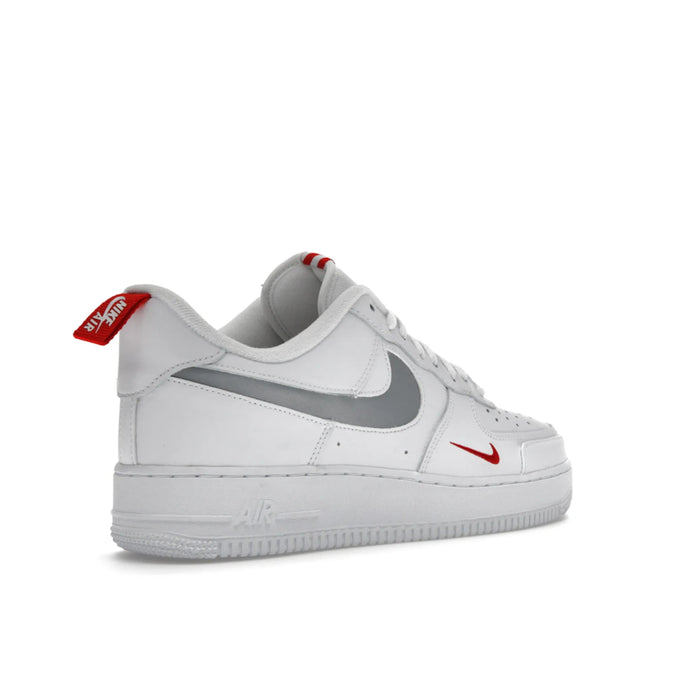 Nike Air Force 1 Low Reflective Swoosh White University Red