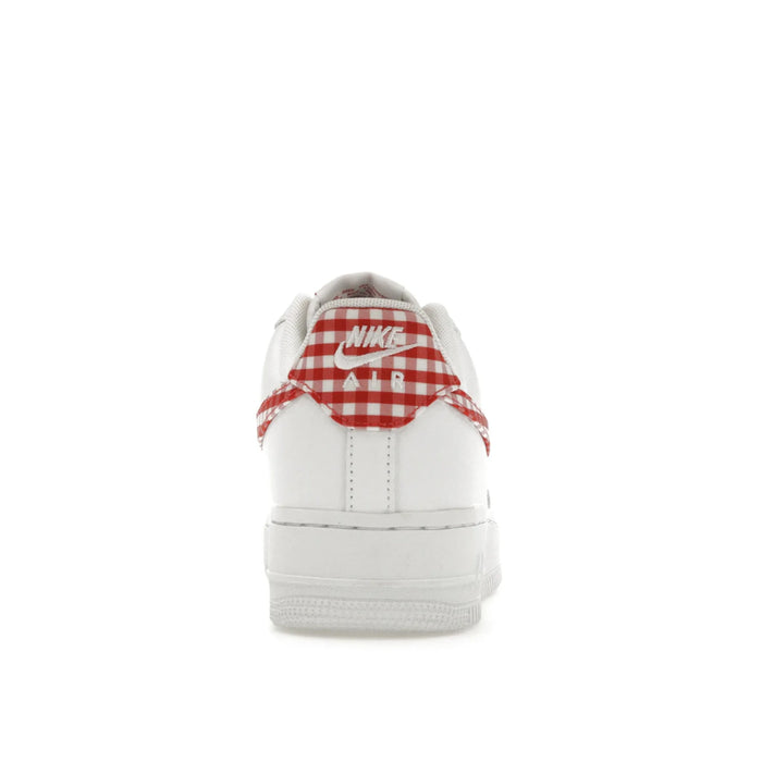 Nike Air Force 1 Low '07 Essential White Mystic Red Gingham (Women's)