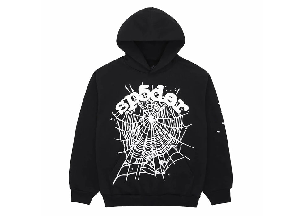 Sp5der OG Web Hoodie Black