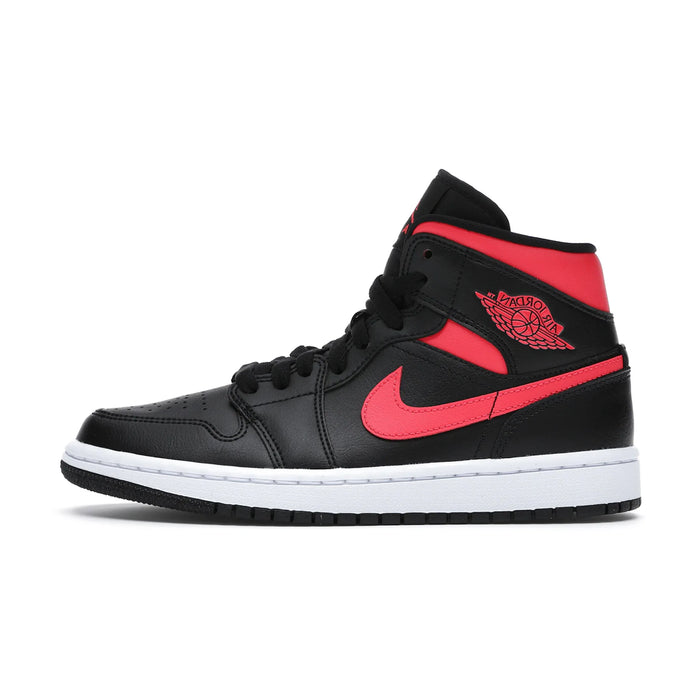 Jordan 1 Mid Black Siren Red (Women's)