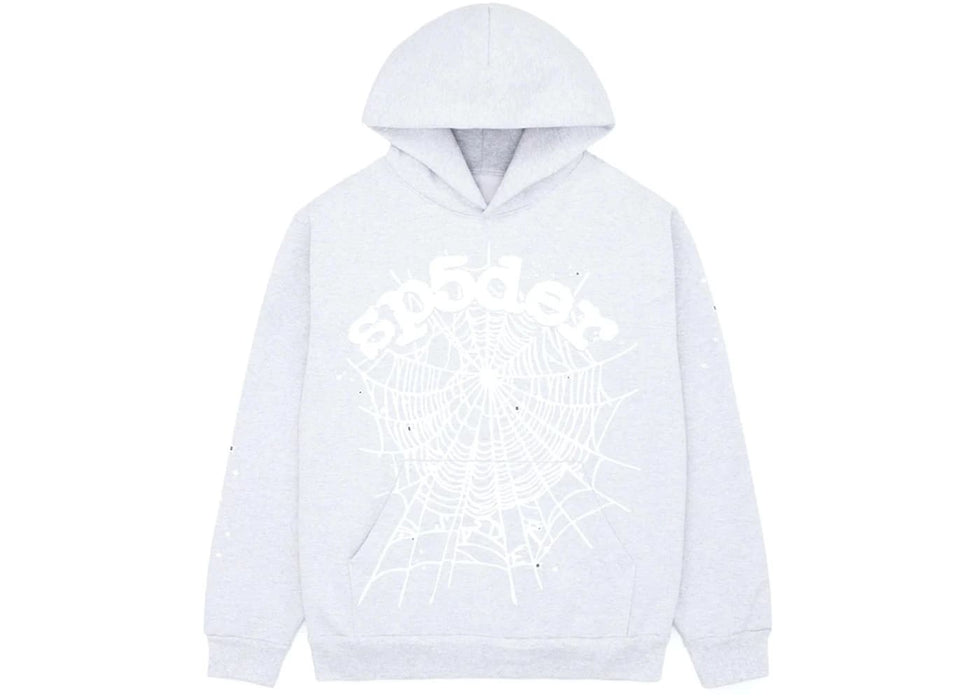 Sp5der OG Web Hoodie Heather Grey