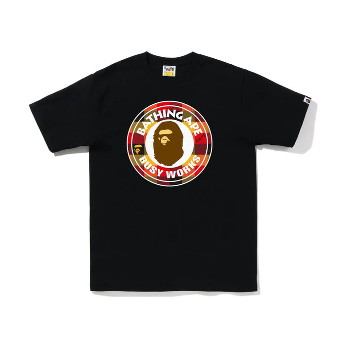 BAPE Block Check Busy Works Tee (FW22) Black Red