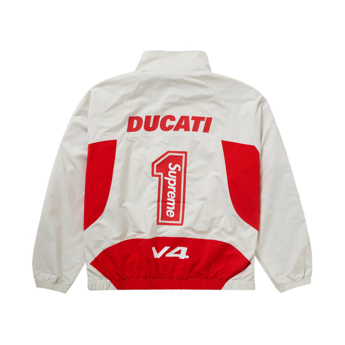 Supreme Ducati Track Jacket Light Grey