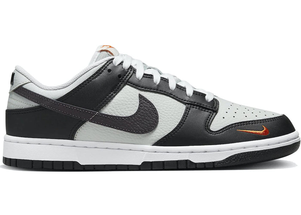 Nike Dunk Low Black Total Orange Mini Swoosh