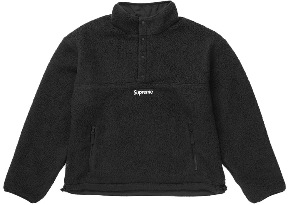 Supreme Polartec Shearling Reversible Pullover Black