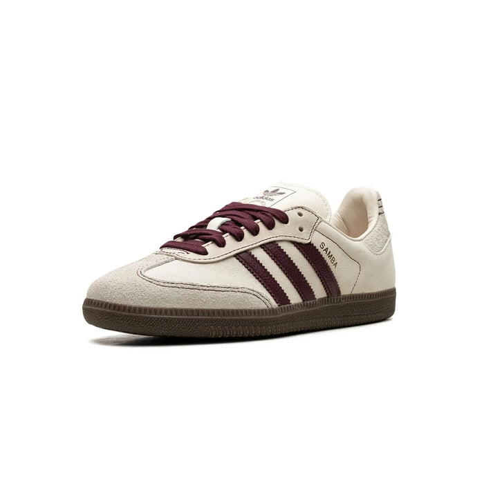 adidas Samba OG Wonder White Maroon (Women's)