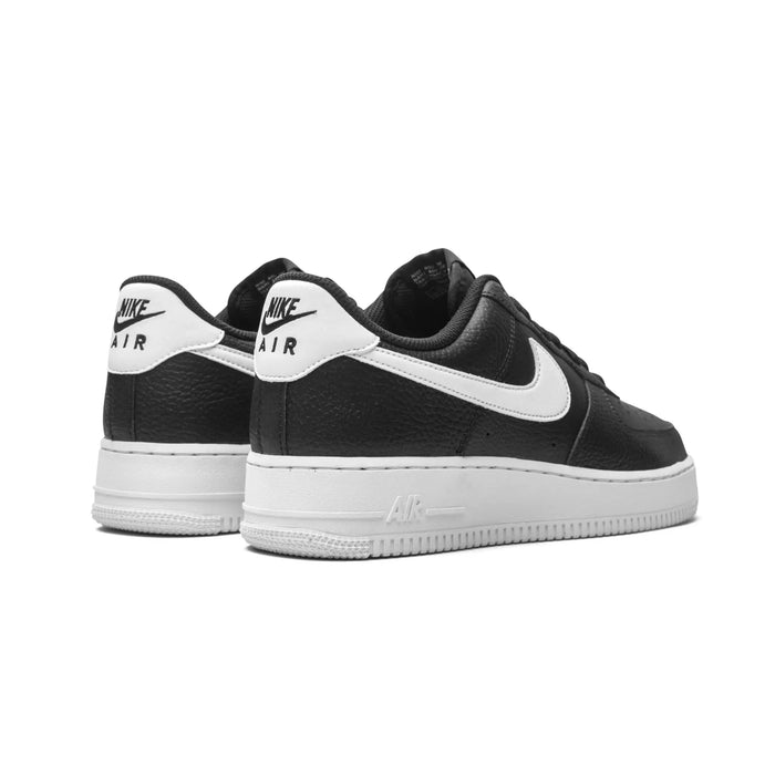 Nike Air Force 1 Low '07 Black White Pebbled Leather