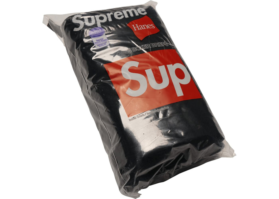 Supreme Hanes Boxer Briefs (4 Pack) Black