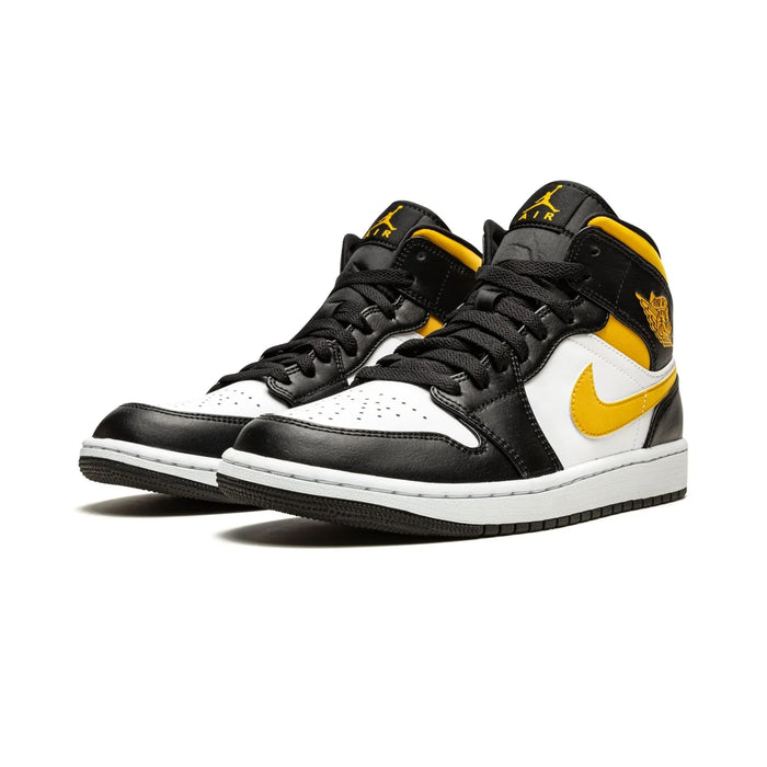 Jordan 1 Mid White Pollen Black