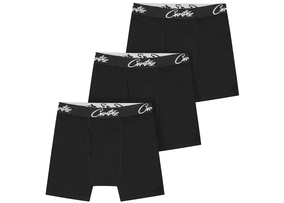 Corteiz Allstarz Boxers (3 Pack) Black