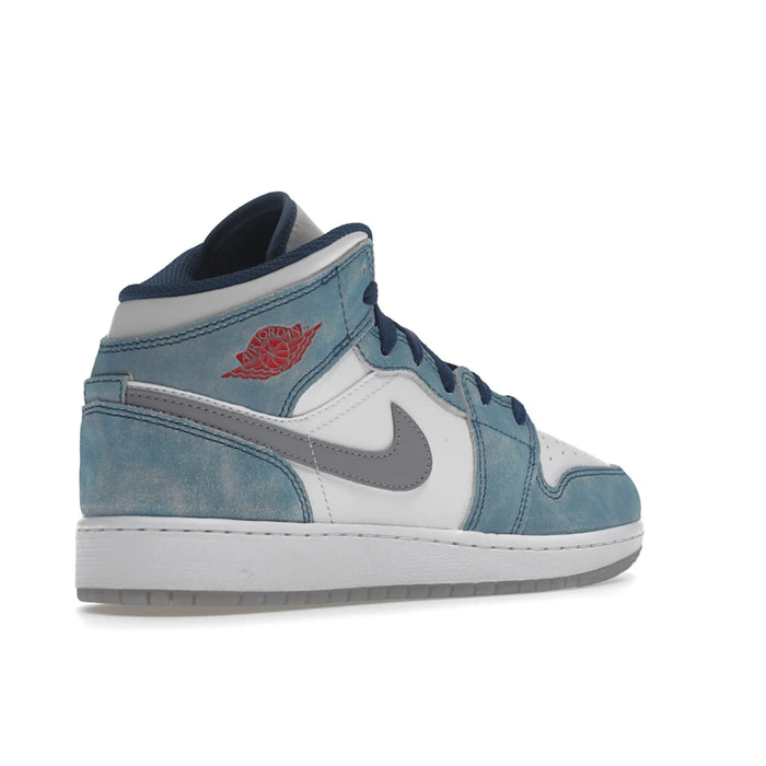 Jordan 1 Mid SE French Blue Light Steel (GS)